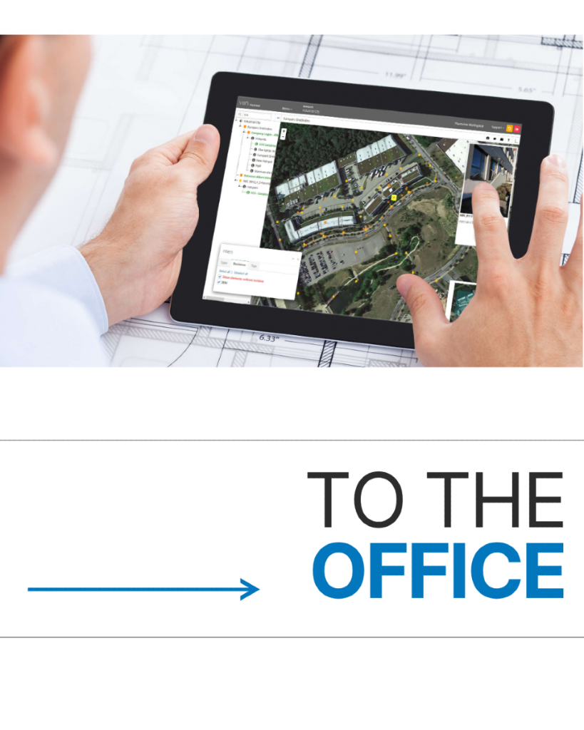 Building complex displayed inside Viinplan software, showing how projects can be brought to the office with visualization